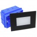 Φωτιστικό Χωνευτό Ορθογώνιο LED 4W 230V CCT Γυάλινο IP66 Μαύρο